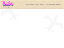 Tablet Screenshot of antoinesfamouscakes.com